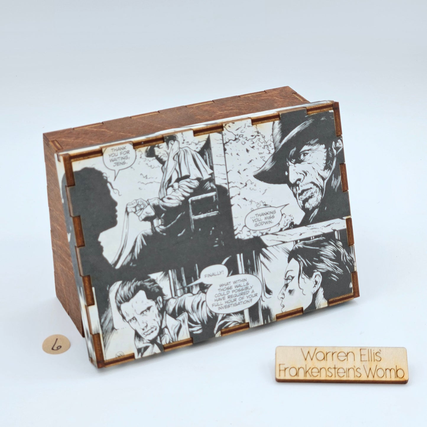 Frankenstein's Womb Comic Story Boxes