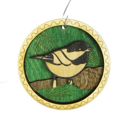 Layered Ornament - Chickadee