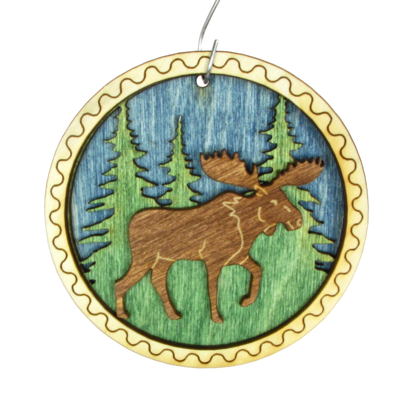Layered Ornament - Moose