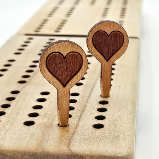 Cribbage Pegs - Hearts