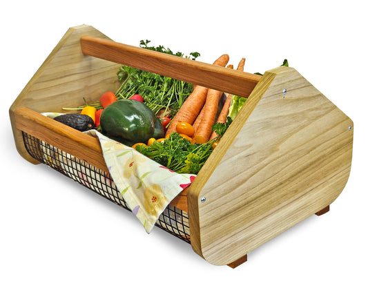 Heirloom Quality Solid Wood Garden Basket