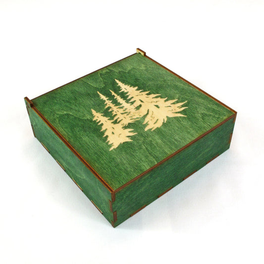 Square Gift Box - Green