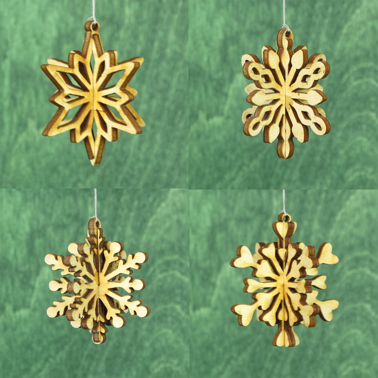 Mini Snowflake Ornaments - 8Pack
