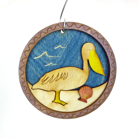 Layered Ornament - Pelican