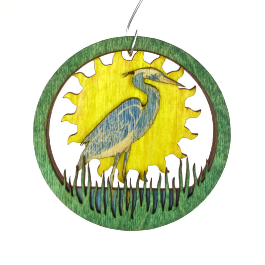 Layered Ornament - Great Blue Heron