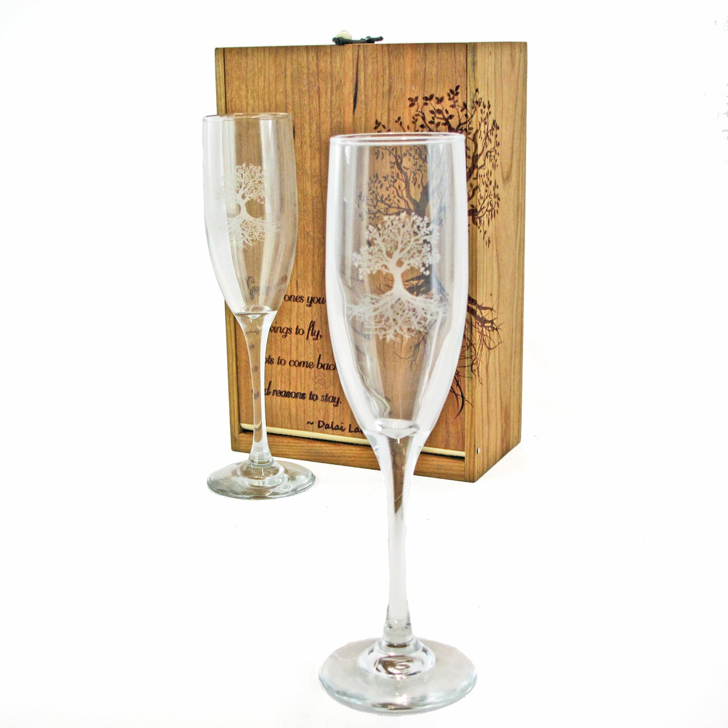 Champagne Flute Box Gift Set