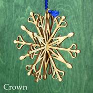 3D Snowflake Ornament - 4"