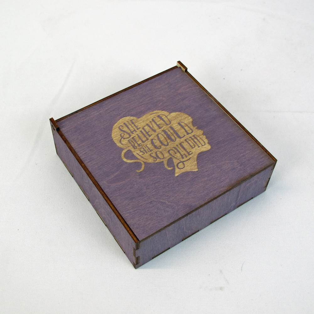 Square Gift Box - Purple